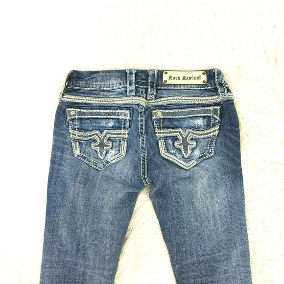 Rock Revival Denim - Rock Revival Women Jeans Natal Boot 27 X 30 1-27